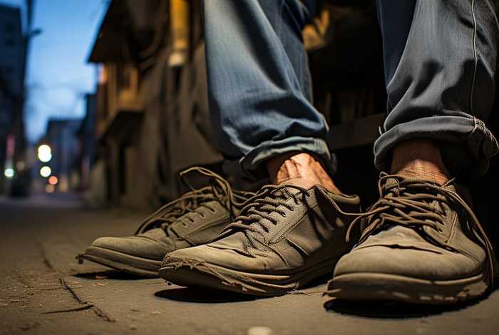 流浪汉十年没脱过鞋图片、流浪汉十年没脱过鞋图片大全