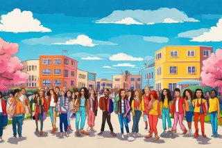 多彩的校园生活绘画作品、多彩的校园生活绘画作品简单又好看