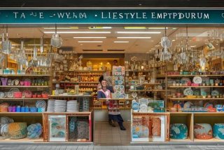 餐具生活馆；餐具生活馆店面宣传广告设计