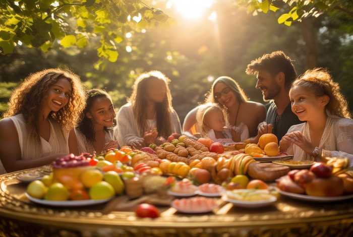 金色幸福生活绘画、金色幸福生活绘画图片