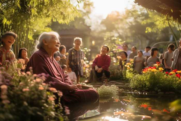 123岁老人邱柴氏的幸福生活；四川南充老人邱柴氏过124岁生日