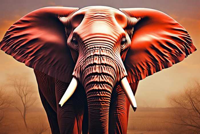 红象图片；红象牙图片