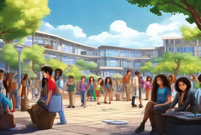 多彩的校园生活绘画作品可打印 - 多彩的校园生活绘画作品简介