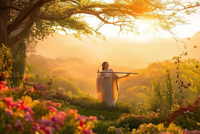 笛子独奏我们的生活充满阳光视频，笛子独奏我们的生活充满阳光f调