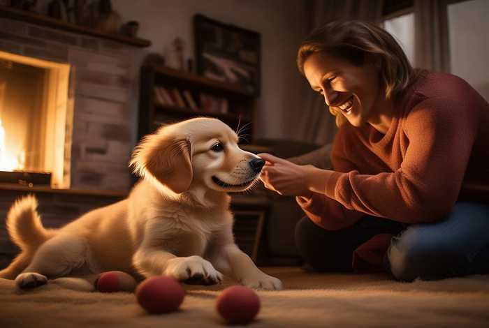 宠物与主人玩耍温馨场面 宠物与主人玩耍温馨场面图片