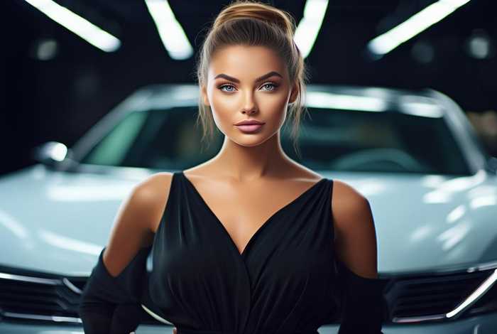 车模生活照、车模生活照片美女图片