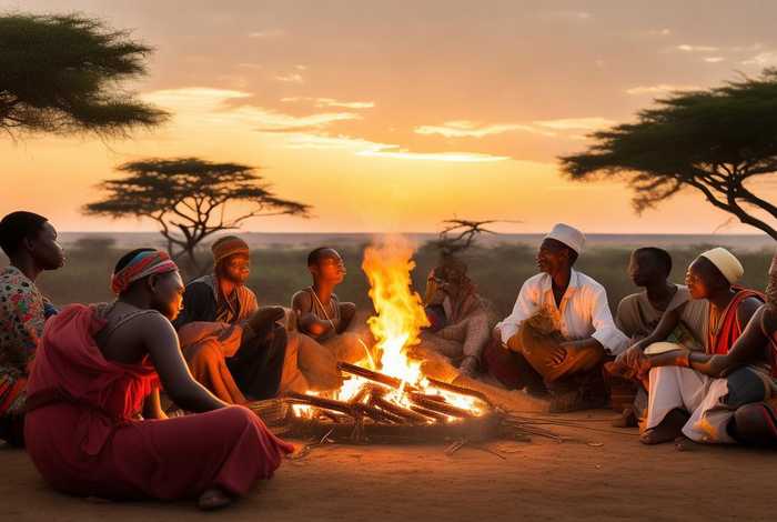 非洲人的生活场景，非洲人的生活场景图片