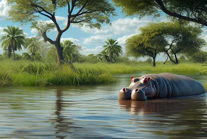 河马生活在哪里的图片、河马生活在哪里的图片视频