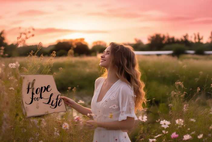 对生活充满希望的图片带字，对生活充满希望的图片带字唯美