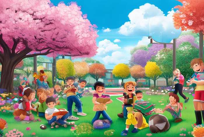 多彩的校园生活绘画初二 - 多彩的校园生活绘画初二上册