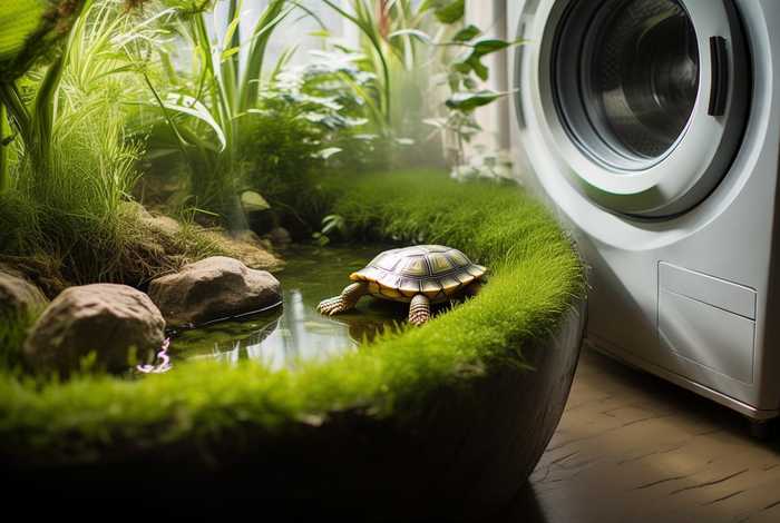 草龟可以养在洗衣机旁边吗 草龟可以养在洗衣机旁边吗视频
