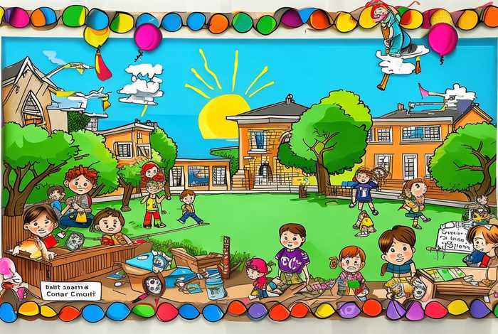 多彩的校园生活手抄报资料图片（多彩的校园生活手抄报资料图片四年级）