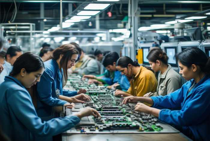 电子厂生活实拍视频；电子厂工作视频实拍