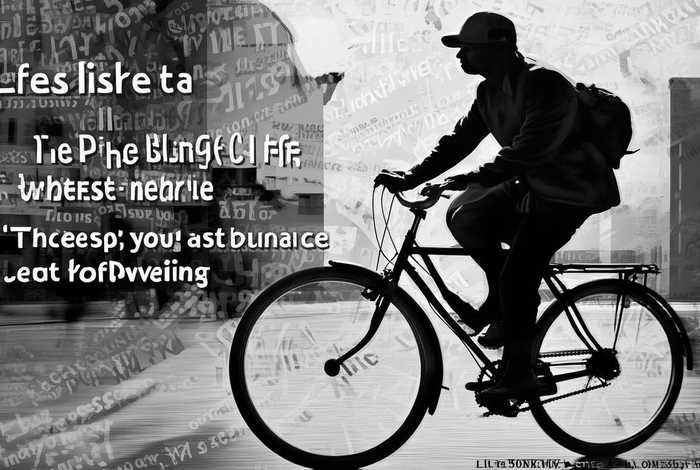 爱因斯坦生活就像骑自行车,要想保持平衡就要不断运动，爱因斯坦曾说过生活就像骑自行车