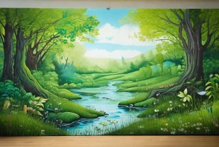 绿色生活装饰画 - 绿色生活装饰画怎么画