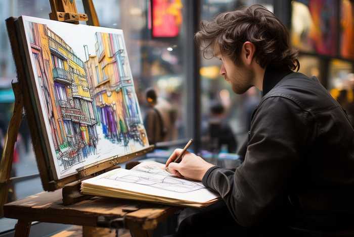 画漫画与生活的一幅画，画漫画与生活的一幅画图片