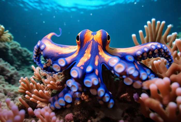 蓝环章鱼生活习性 蓝环章鱼生活在几米 蓝环章鱼生活习性 蓝环章鱼生活在几米