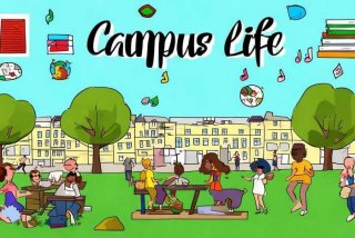 关于校园生活的手抄报图片，关于校园生活的手抄报图片简单