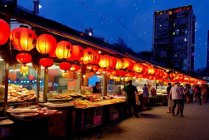 附近的夜市（净月潭附近的夜市）