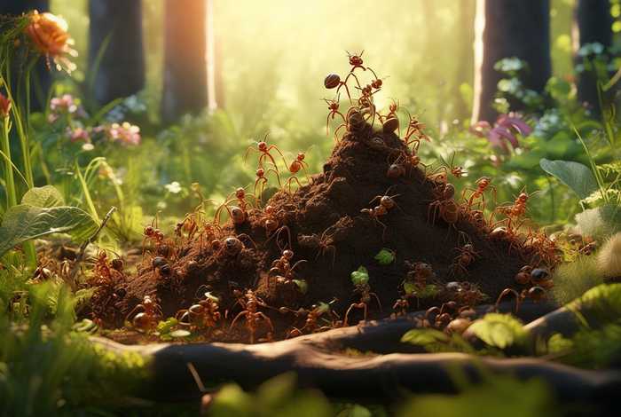 蚂蚁生活在什么地方筑巢（蚂蚁生活在什么地方筑巢最多）