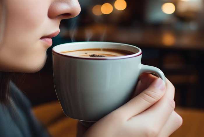 喝咖啡图片实拍侧面 - 喝咖啡图片实拍 真实