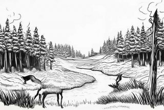 动物生活的环境图片简笔画 - 动物生活的环境图片简笔画怎么画