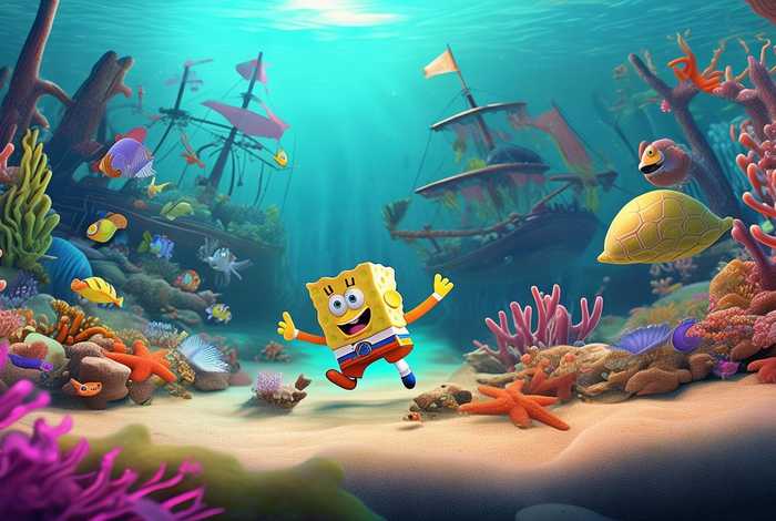 海绵宝宝 海底 海绵宝宝 海底世界画画