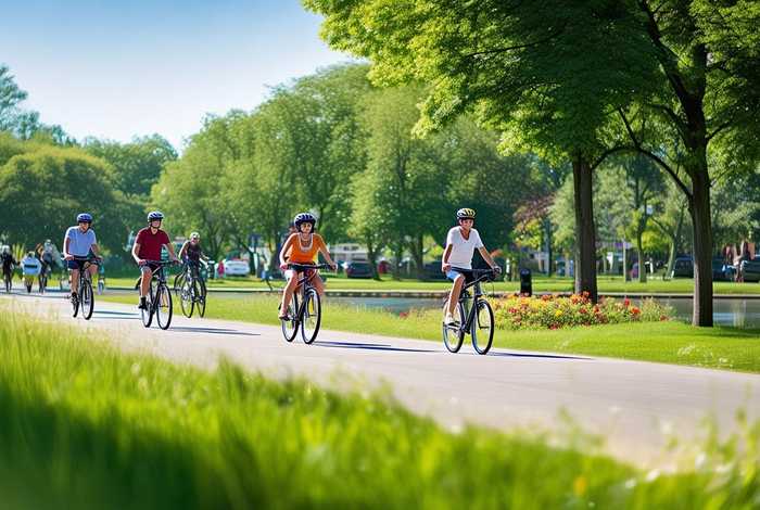 单车馆公园 骑单车的公园