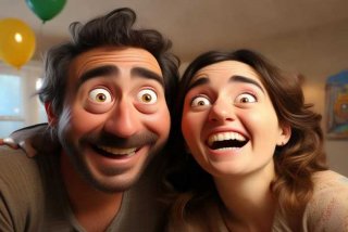 夫妻恩爱搞笑动图，夫妻恩爱动态搞笑图片