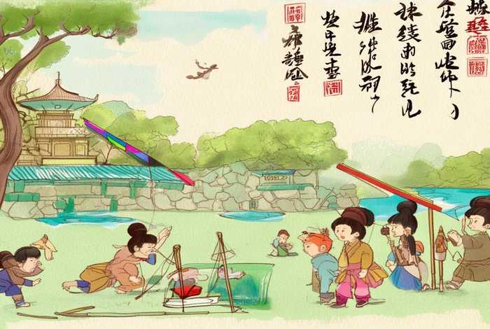 古代儿童生活的古诗手抄报 - 关于古代儿童生活的手抄报