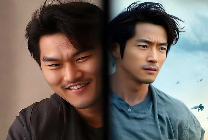 邓超的生活照和剧照、邓超的生活照和剧照对比