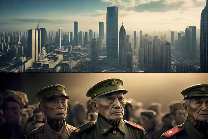 抗战生活和现在美好生活对比 - 抗战生活和现在美好生活对比图