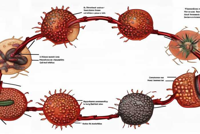 间日疟原虫生活史图表；间日疟原虫生活史流程图