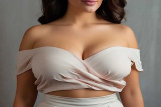 大胸穿衣效果，大胸穿什么衣服显好看