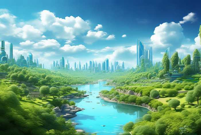 绿色 生活（绿色生活蓝色未来绘画作品）