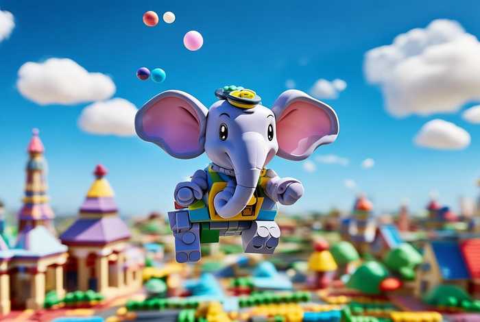 乐高小飞象的生活（小飞象的视频和动画片是乐高版的）