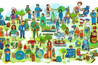 低碳生活我先行手抄报简笔画 - 低碳生活我先行手抄报简笔画图片大全