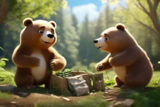 光头强的环保生活熊大打熊二，光头强的环保生活熊出没