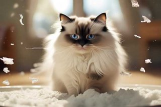 布偶猫埋屎习性，布偶猫埋屎埋空气