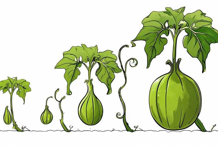 葫芦生长过程图片记录简单；葫芦生长过程图片记录简单一点