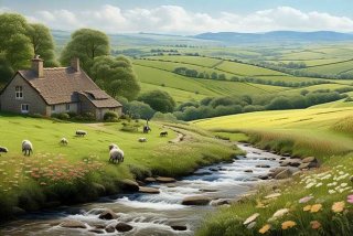 关于田园生活的诗句英语 关于田园生活的诗句英语版