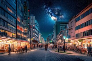 北海道的夜生活；北海道的夜景