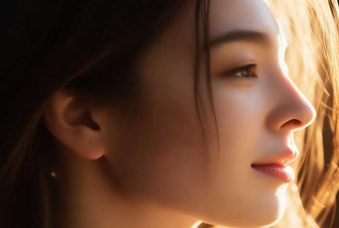 侧脸生活照配文；侧脸生活照女生