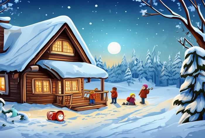 寒假生活小报、寒假生活小报简笔画