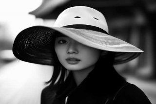 白百何带帽生活照；白百何带帽生活照片高清