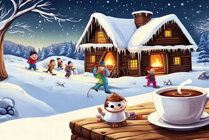 寒假生活简笔画 寒假生活简笔画绘画