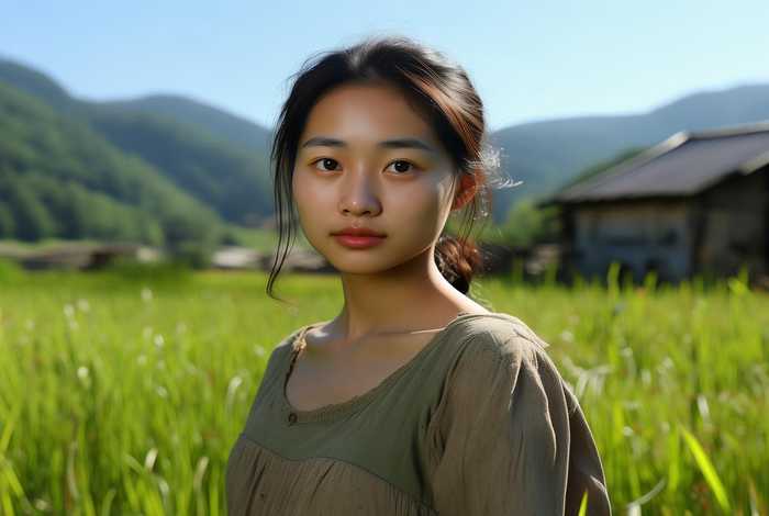 李思思农村生活照；李思思农村生活照片高清