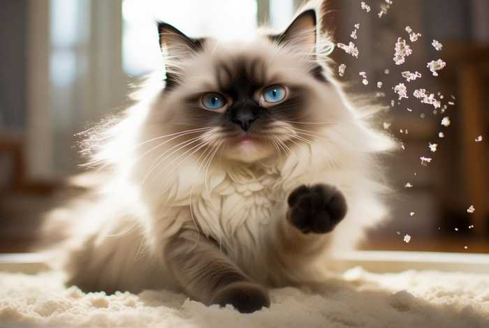 布偶猫埋屎习性,布偶猫埋屎埋空气 布偶猫埋屎习性,布偶猫埋屎埋空气