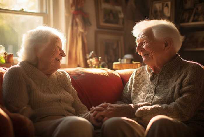 老夫妻恩爱的视频（老夫妻恩爱的视频背景）