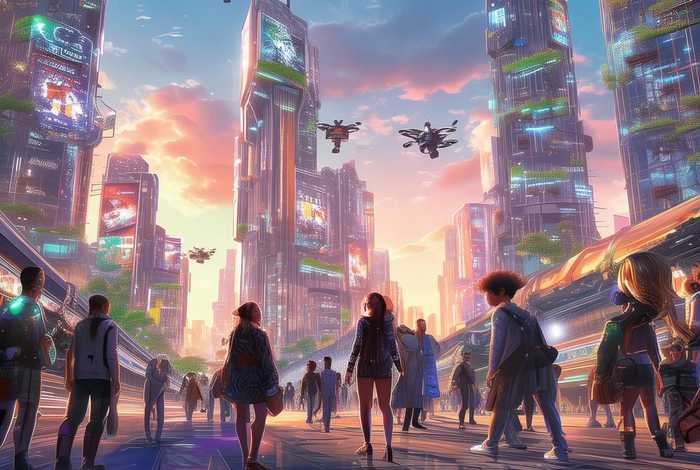 关于未来生活的绘画（关于未来生活的绘画初二）